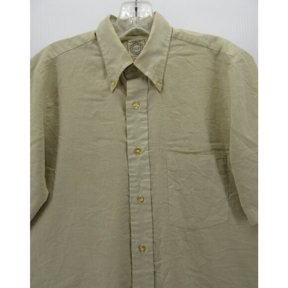 VINTAGE Arrow Shirt Medium 6 Button Cum Laude Oxford Tapered 60s USA * - Picture 2 of 12